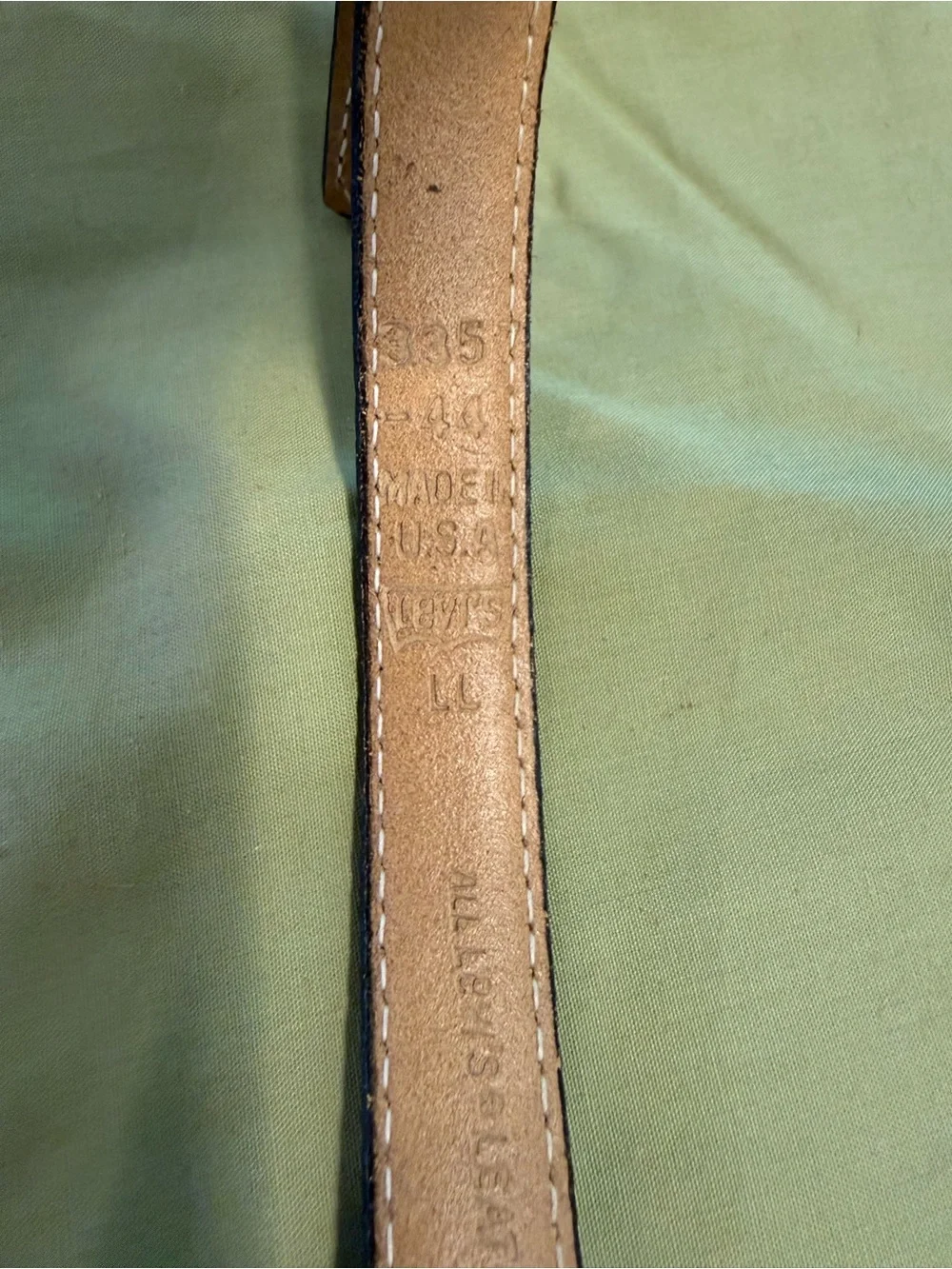 Levi’s country western casual leather belt set of 2 brown & blue gray